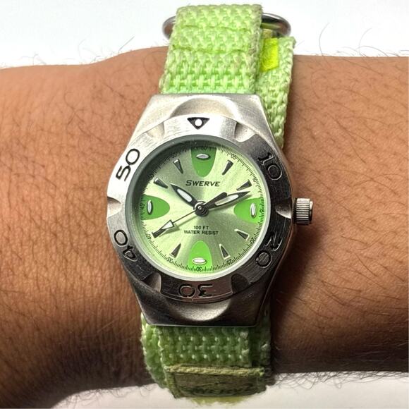 Green Swerve Watch - Picture 2 of 3